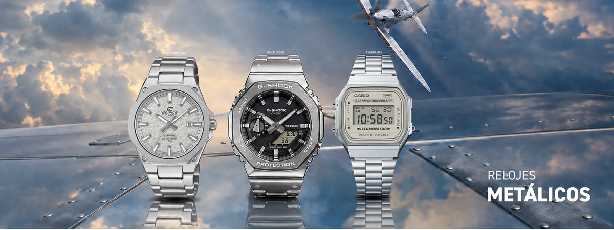 Relojes Casio metálicos