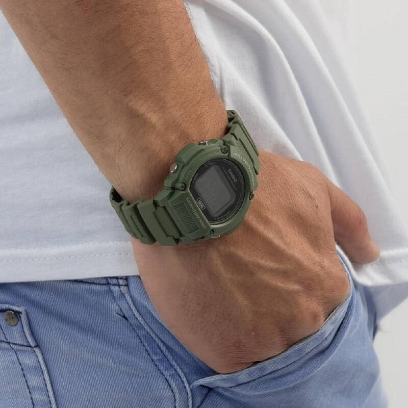 RELOJ CASIO W-219HC-3BVDF -VERDE - Tiendas Casio TITEC
