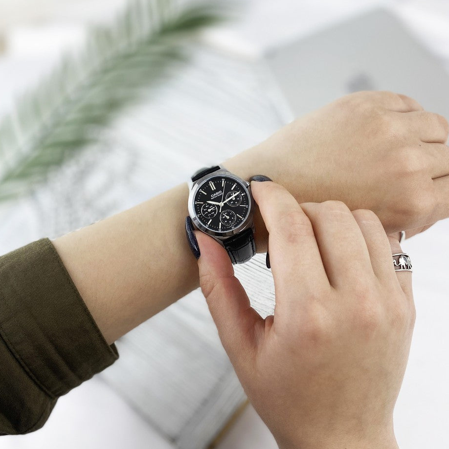 RELOJ PARA MUJER CASIO LTP-V300L-1AUDF -NEGRO - Tiendas Casio TITEC