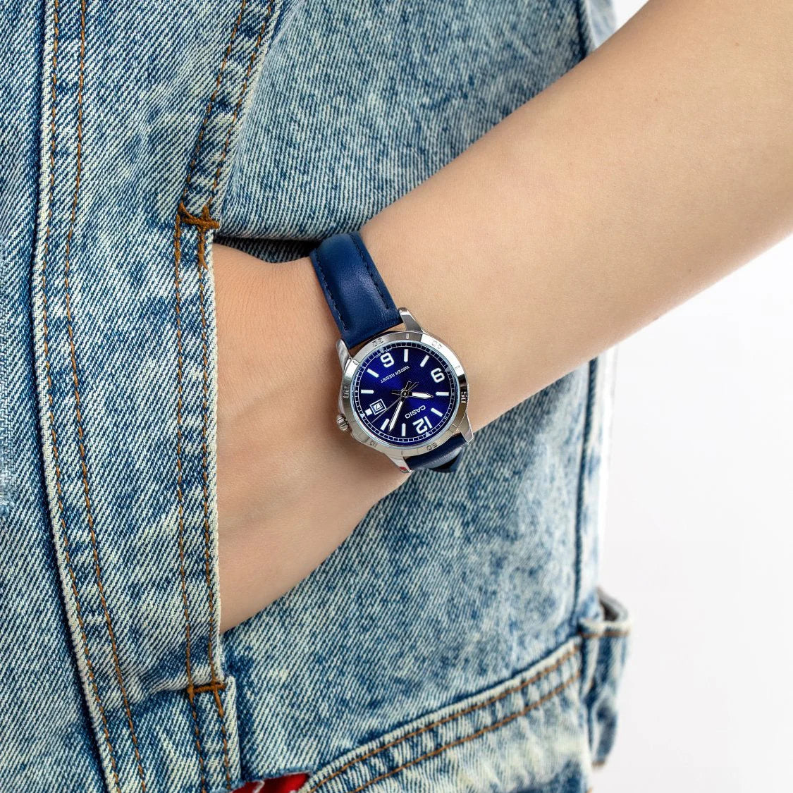 RELOJ PARA MUJER CASIO LTP-V004L-2BUDF -AZUL - Tiendas Casio TITEC