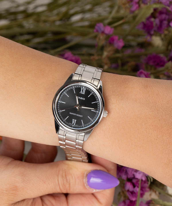 RELOJ PARA MUJER CASIO LTP-V005D-1B2UDF -NEGRO - Tiendas Casio TITEC