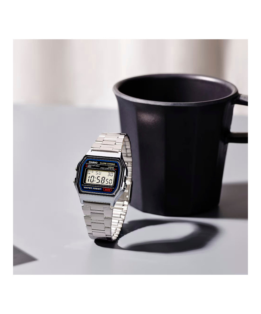 RELOJ CASIO VINTAGE A158WA-1DF-PLATEADO - Tiendas Casio TITEC