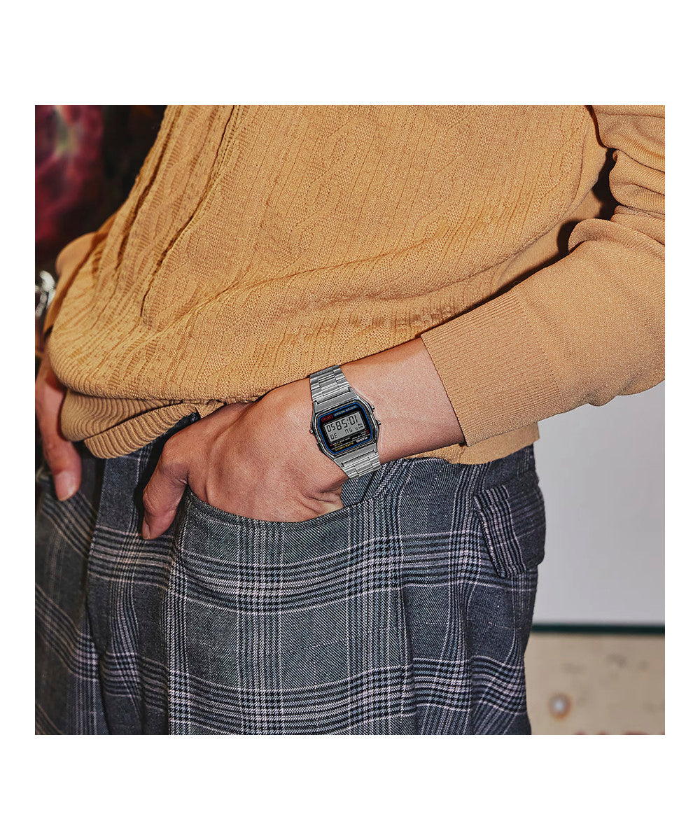 RELOJ CASIO VINTAGE A158WA-1DF-PLATEADO - Tiendas Casio TITEC