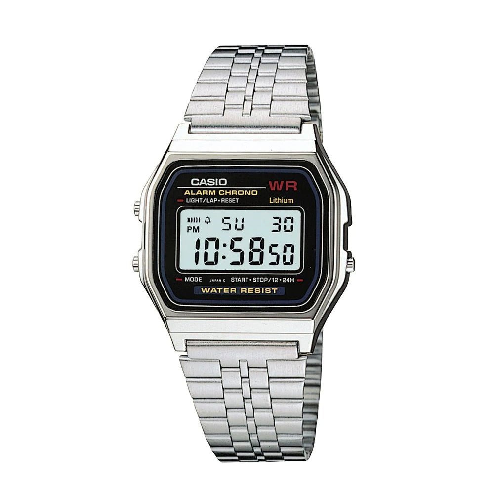 RELOJ CASIO VINTAGE A159WN-1DF -NEGRO - Tiendas Casio TITEC