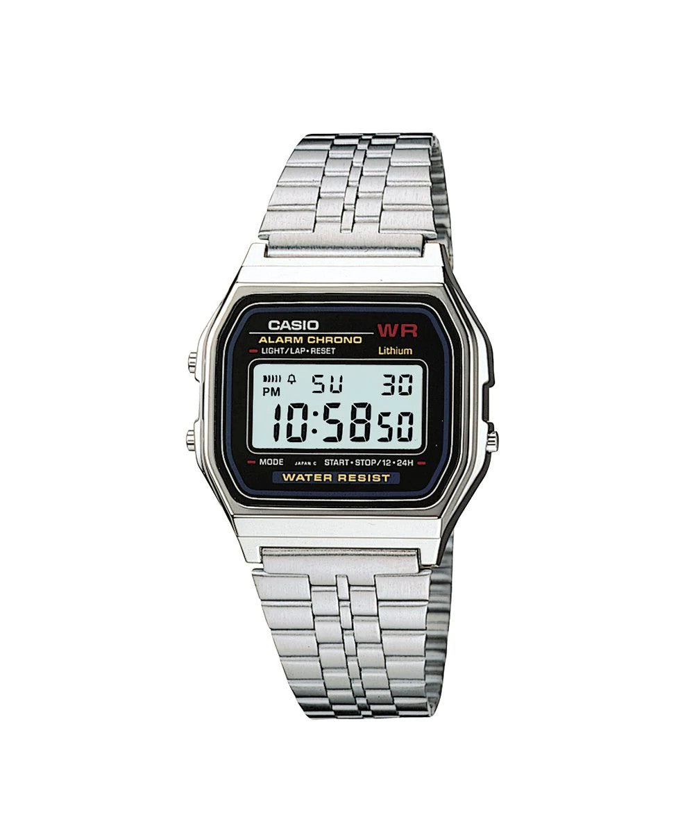 RELOJ CASIO VINTAGE A159WN-1DF -NEGRO - Tiendas Casio TITEC