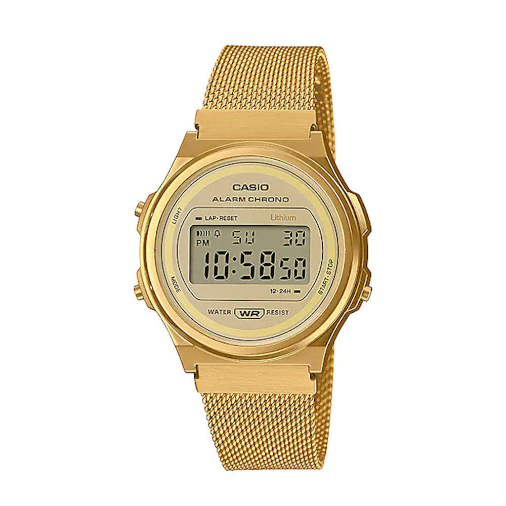 RELOJ CASIO VINTAGE A171WEMG-9ADF -DORADO - Tiendas Casio TITEC