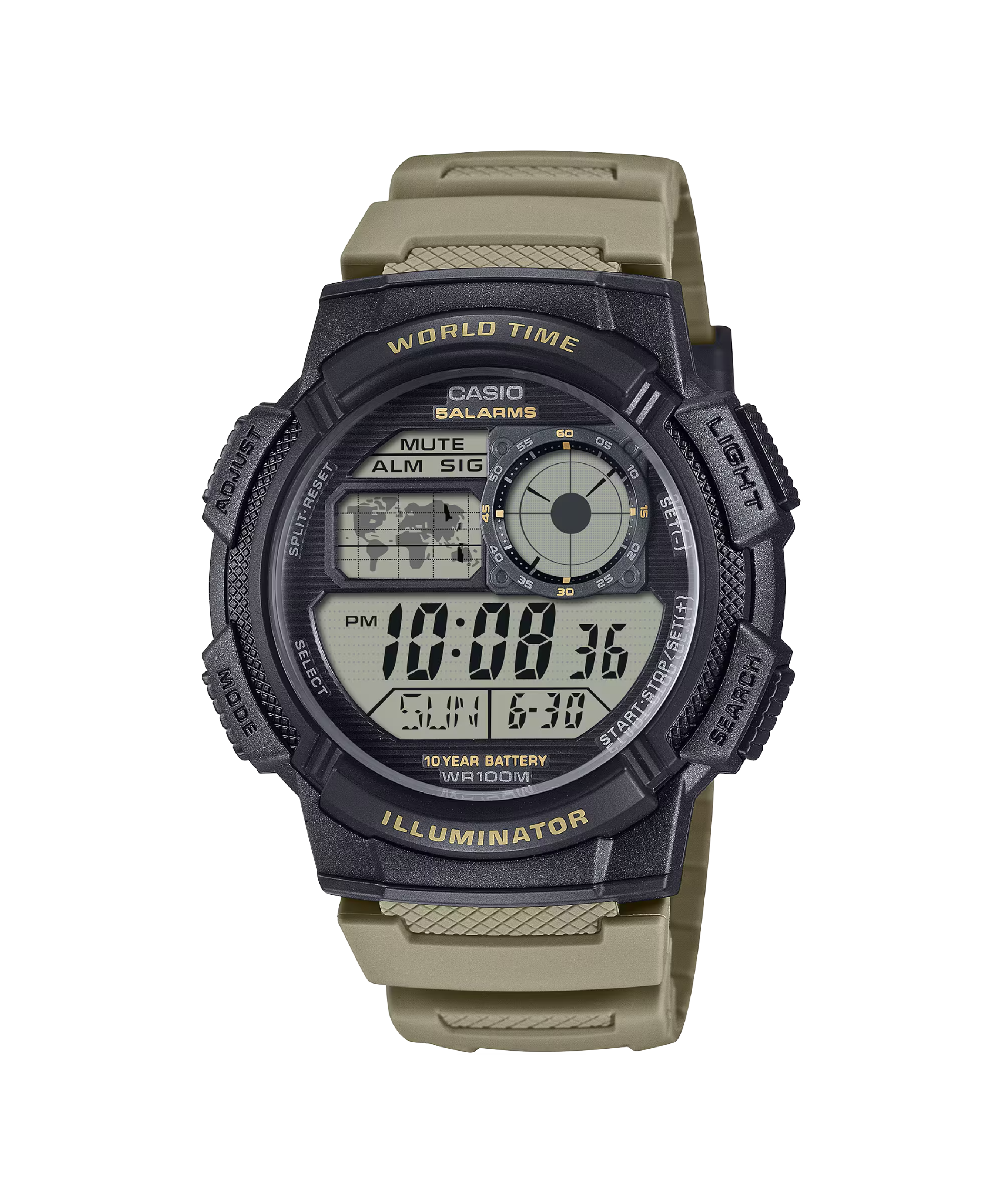 RELOJ PARA HOMBRE CASIO AE-1000W-5AVDF - CAFÉ - Tiendas Casio TITEC