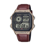 RELOJ PARA HOMBRE CASIO AE-1200WHL-5AVDF -CAFÉ - Tiendas Casio TITEC