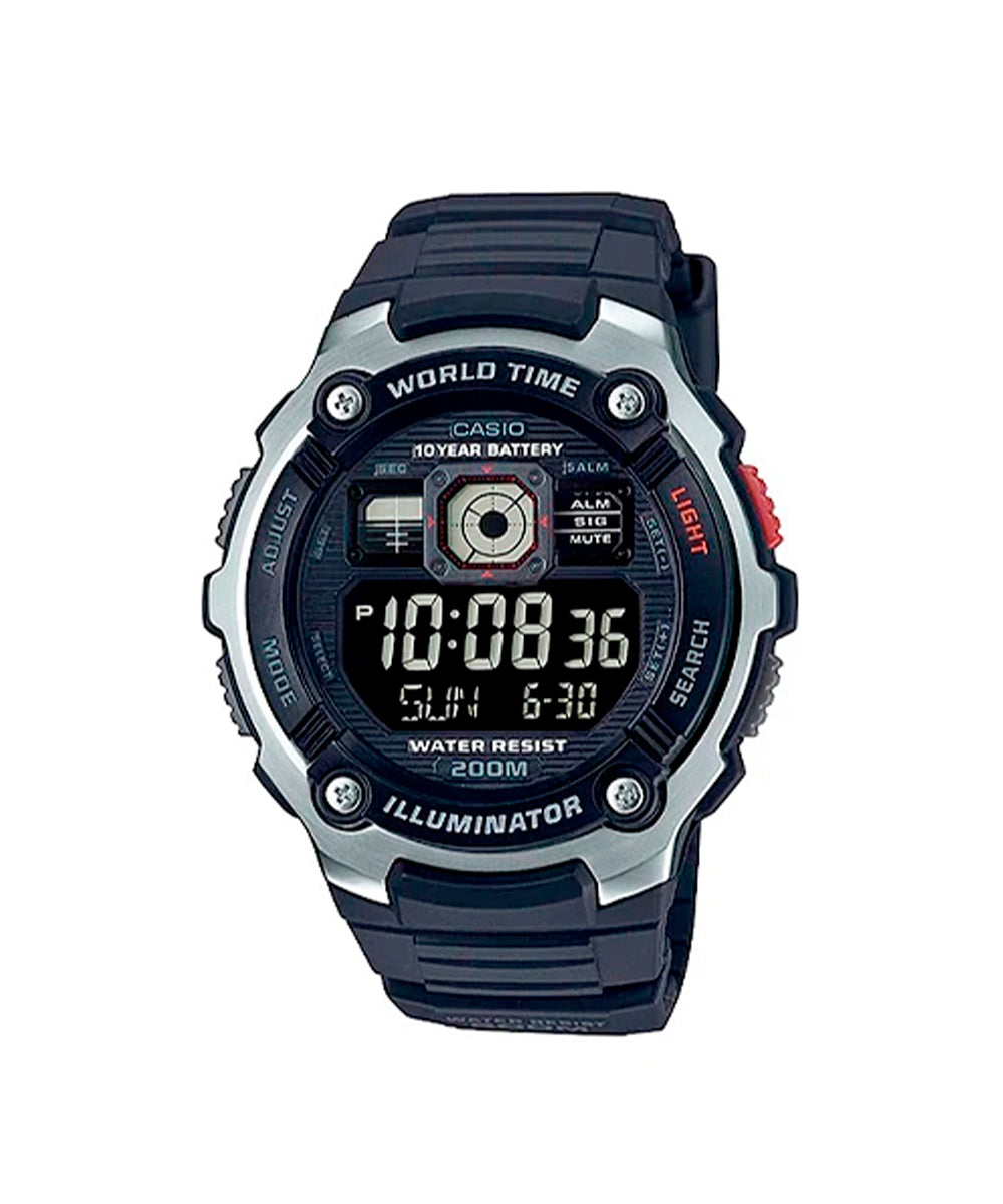 RELOJ PARA HOMBRE CASIO AE-2000W-1BVDF -NEGRO - Tiendas Casio TITEC