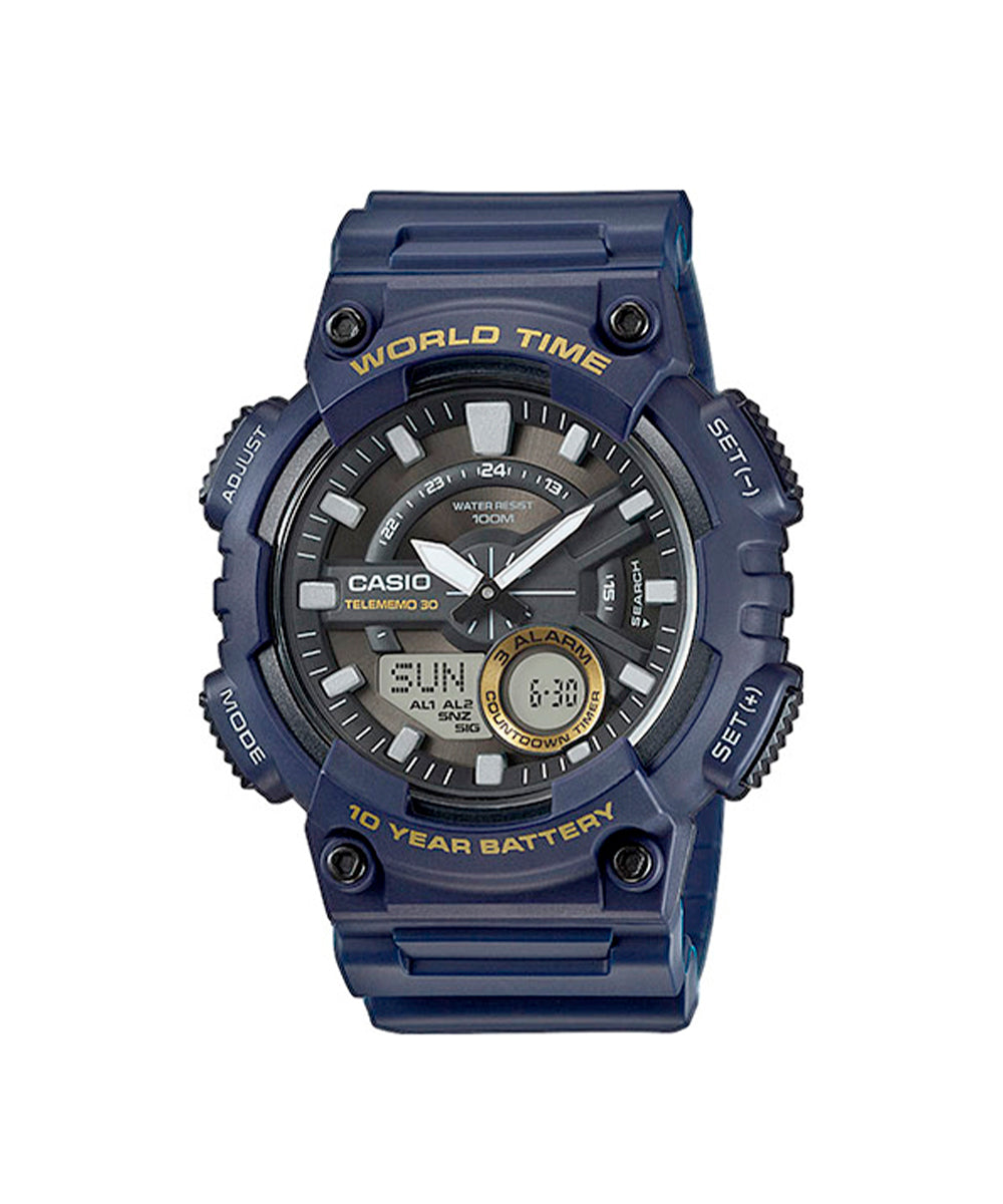 RELOJ PARA HOMBRE CASIO AEQ-110W-2AVDF -AZUL - Tiendas Casio TITEC