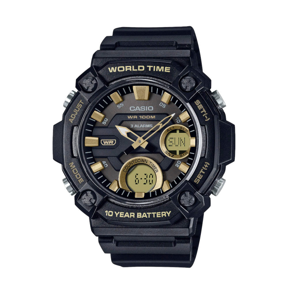 RELOJ PARA HOMBRE CASIO AEQ-120W-9AVDF -NEGRO - Tiendas Casio TITEC