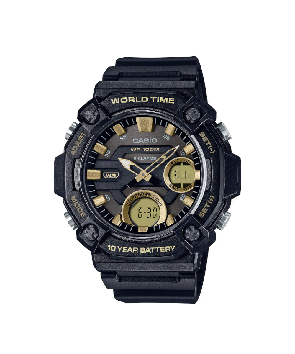 RELOJ PARA HOMBRE CASIO AEQ-120W-9AVDF -NEGRO - Tiendas Casio TITEC