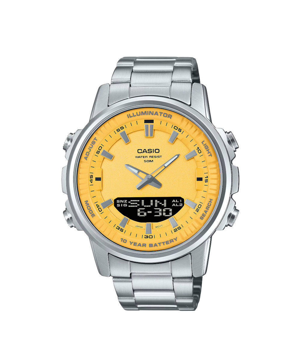 RELOJ PARA HOMBRE CASIO AMW-880D-9AVDF -AMARILLO - Tiendas Casio TITEC