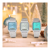 RELOJ CASIO VINTAGE AQ-230A-7AMQYDF -PLATEADO - Tiendas Casio TITEC