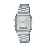 RELOJ CASIO VINTAGE AQ-230A-7AMQYDF -PLATEADO - Tiendas Casio TITEC