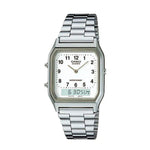 RELOJ CASIO VINTAGE AQ-230A-7BMQ -PLATEADO - Tiendas Casio TITEC