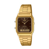RELOJ CASIO VINTAGE AQ-230GA-5AMQYDF -DORADO - Tiendas Casio TITEC