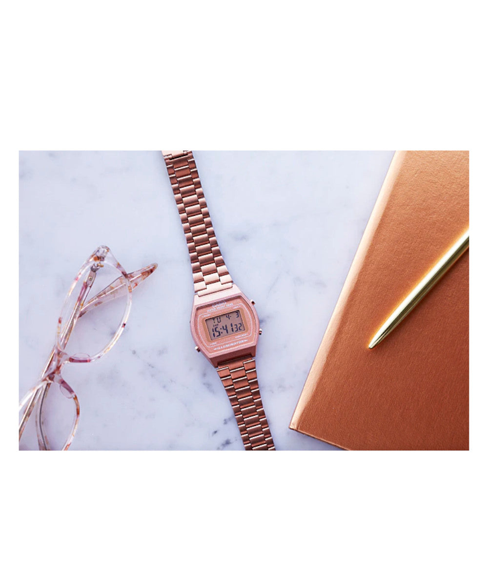 RELOJ CASIO VINTAGE B640WC-5ADF -CAFÉ - Tiendas Casio TITEC