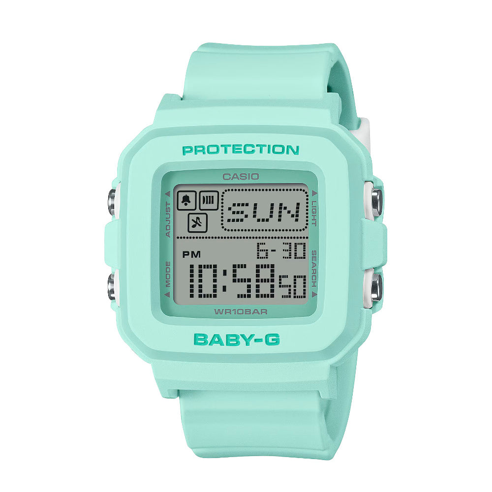 RELOJ PARA MUJER CASIO BABY-G BGD-10-3DR -VERDE - Tiendas Casio TITEC