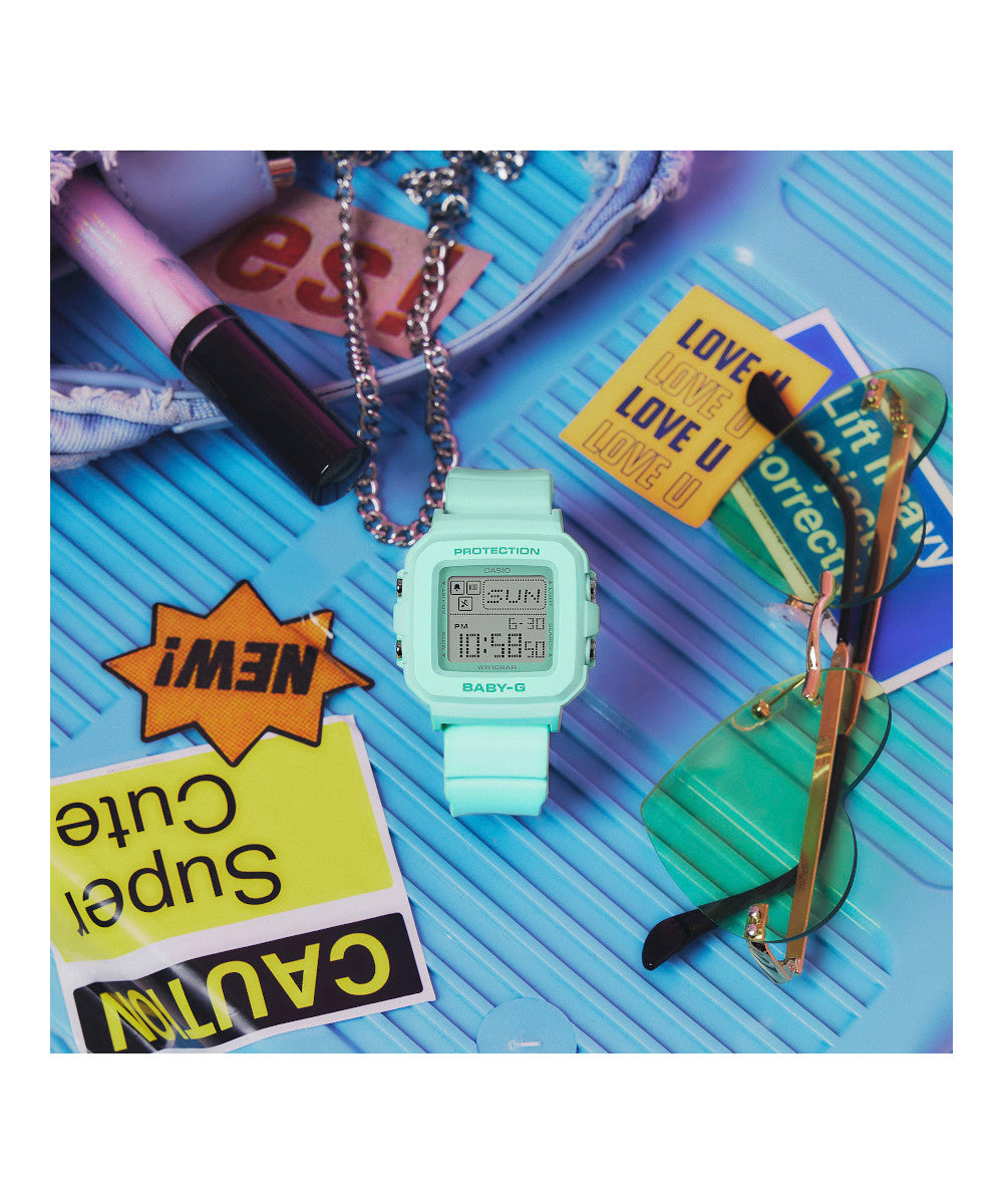 RELOJ PARA MUJER CASIO BABY-G BGD-10-3DR -VERDE - Tiendas Casio TITEC
