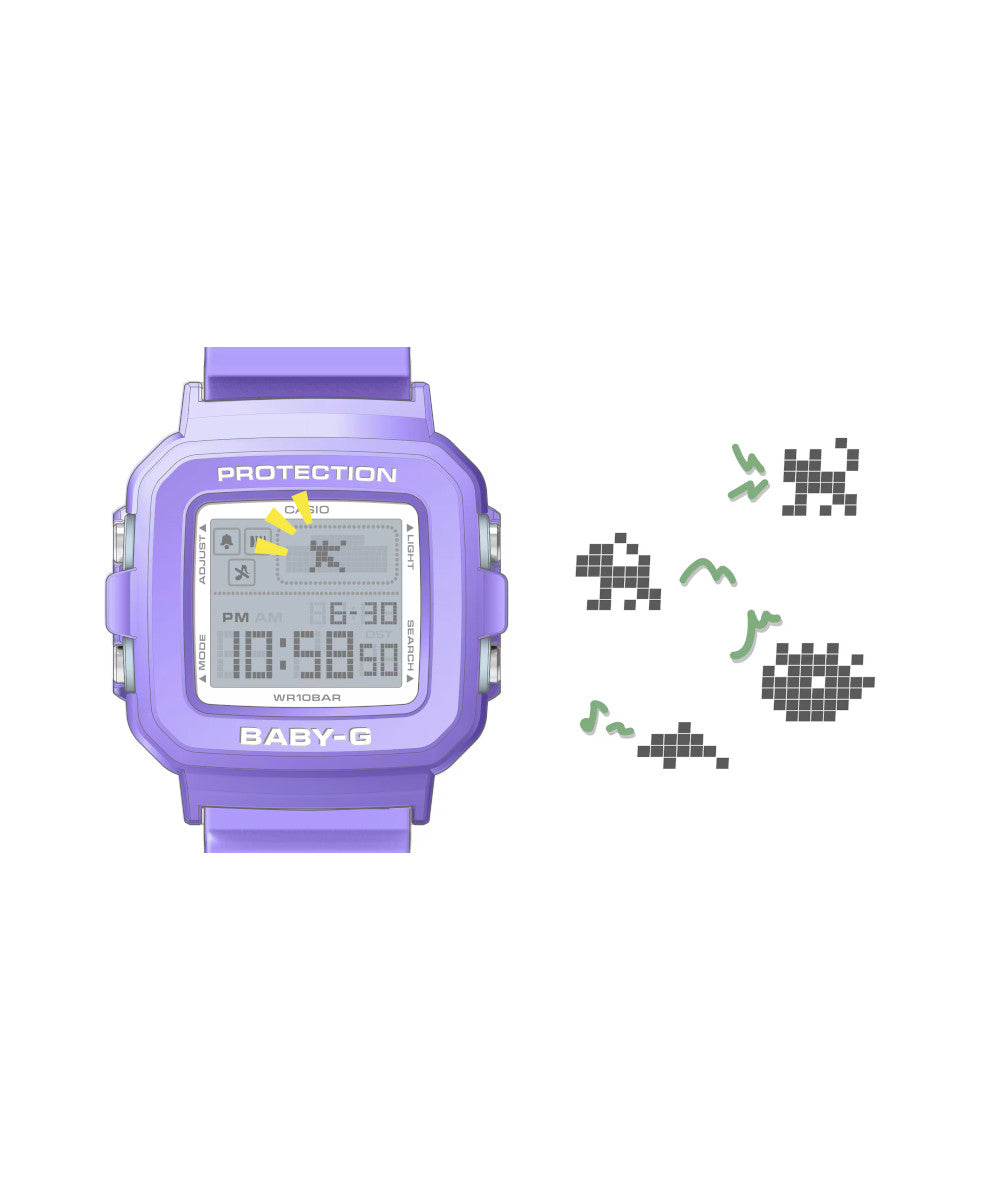 RELOJ PARA MUJER CASIO BABY-G BGD-10K-6DR -MORADO - Tiendas Casio TITEC