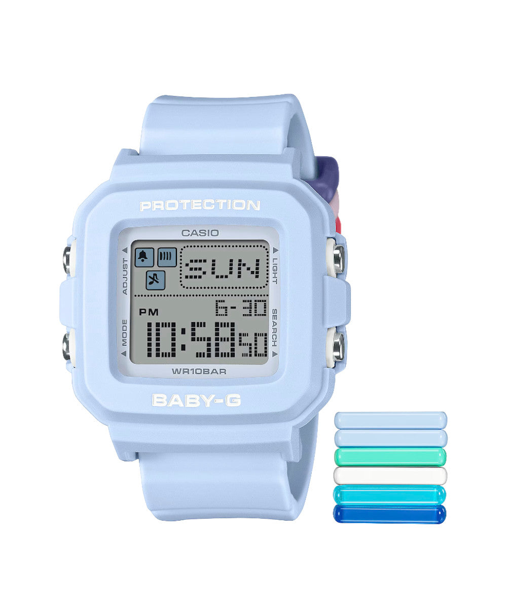 RELOJ PARA MUJER CASIO BABY-G BGD-10L-2DR -AZUL - Tiendas Casio TITEC