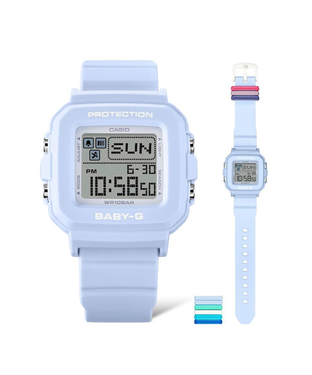 RELOJ PARA MUJER CASIO BABY-G BGD-10L-2DR -AZUL - Tiendas Casio TITEC