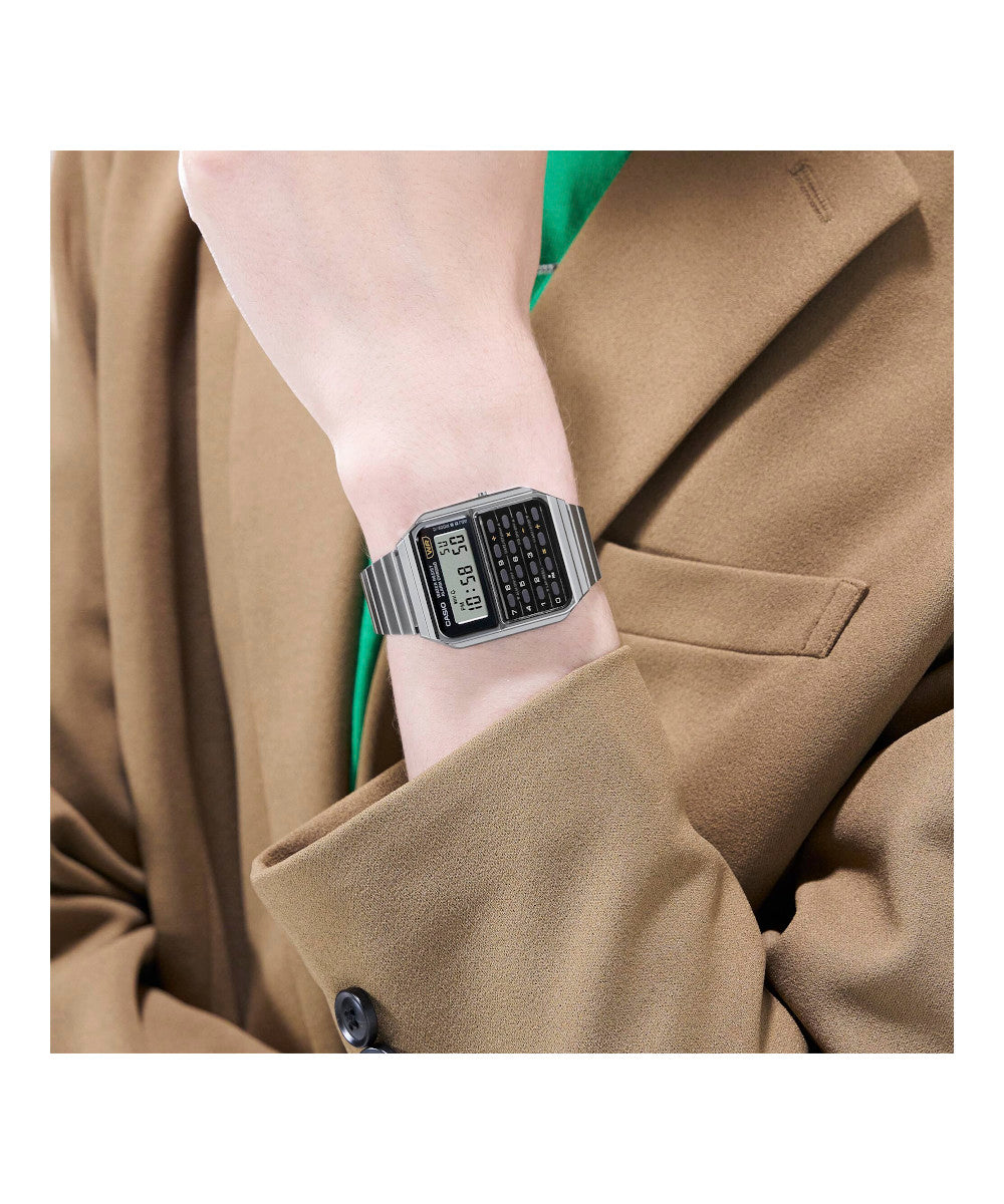 RELOJ CASIO VINTAGE CA-500WE-1ADF -PLATEADO - Tiendas Casio TITEC