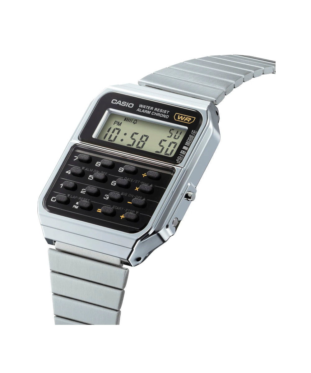 RELOJ CASIO VINTAGE CA-500WE-1ADF -PLATEADO - Tiendas Casio TITEC