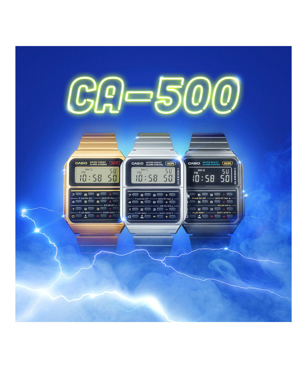 RELOJ CASIO VINTAGE CA-500WEGG-1BDF-NEGRO - Tiendas Casio TITEC