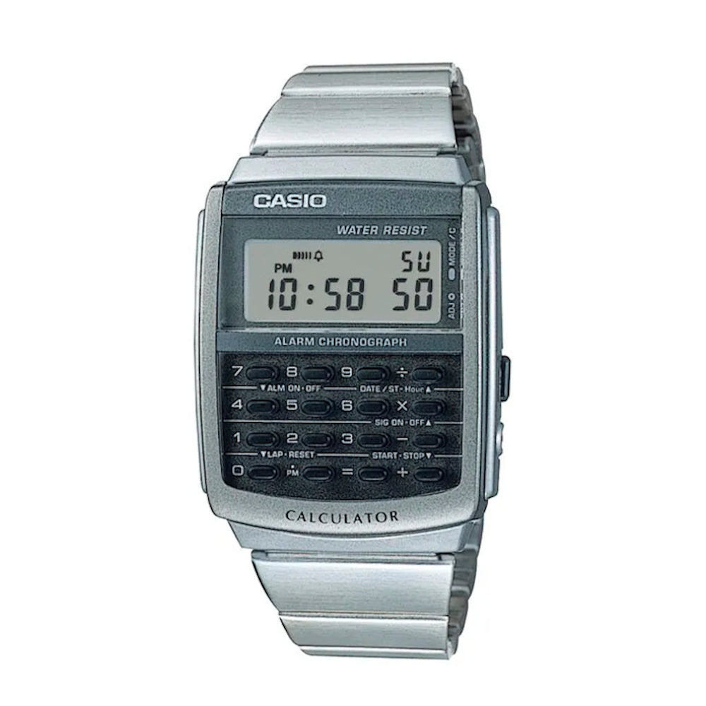 RELOJ CASIO VINTAGE CA-506-1DF -PLATEADO - Tiendas Casio TITEC