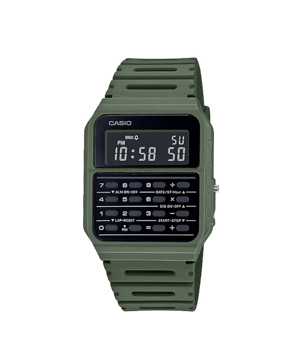 RELOJ CASIO VINTAGE CA-53WF-3BDF -VERDE - Tiendas Casio TITEC