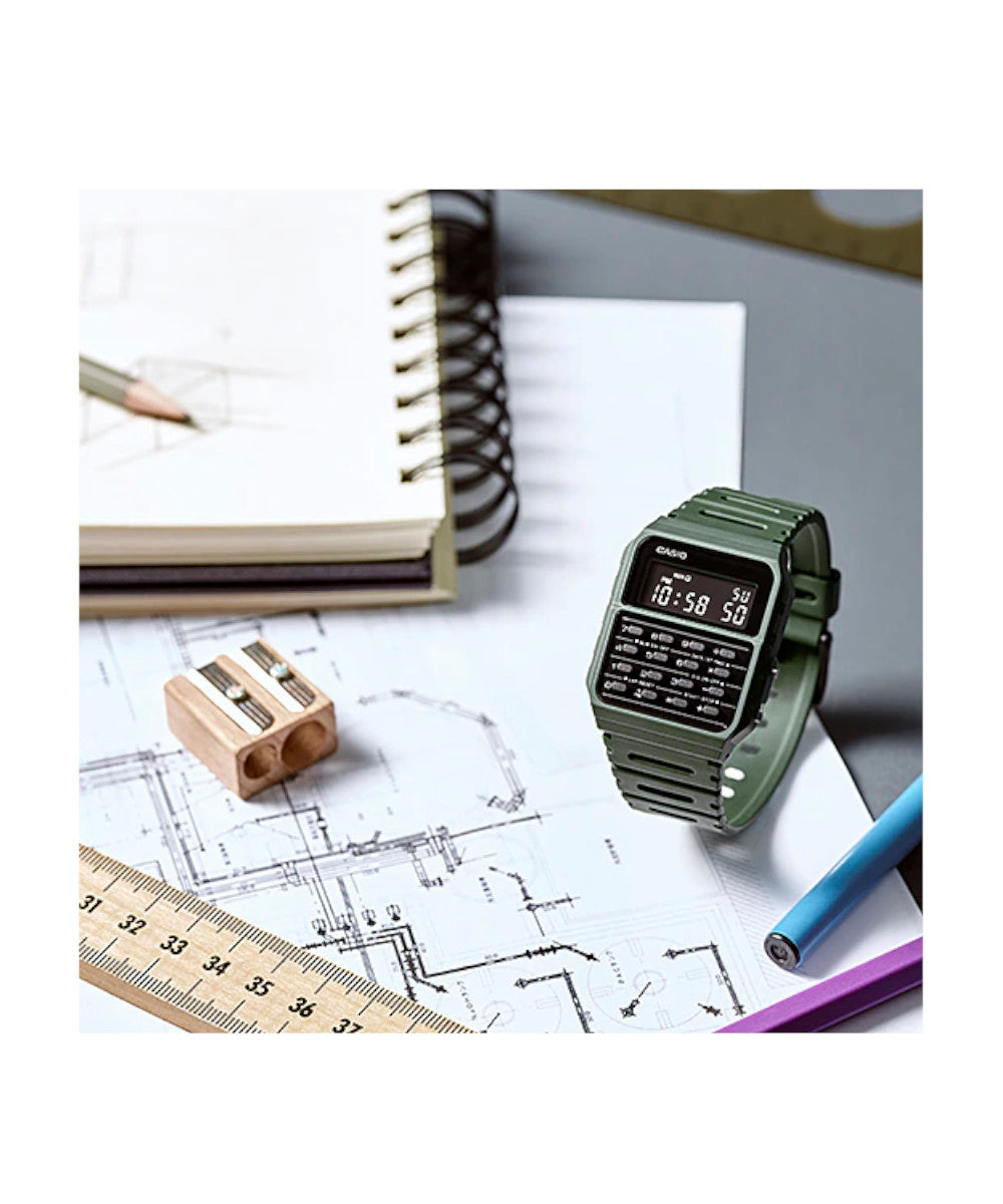 RELOJ CASIO VINTAGE CA-53WF-3BDF -VERDE - Tiendas Casio TITEC
