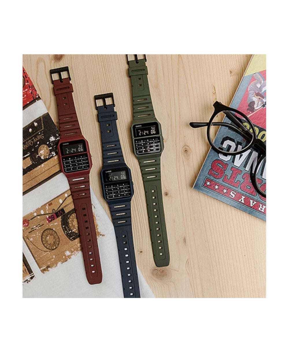 RELOJ CASIO VINTAGE CA-53WF-3BDF -VERDE - Tiendas Casio TITEC