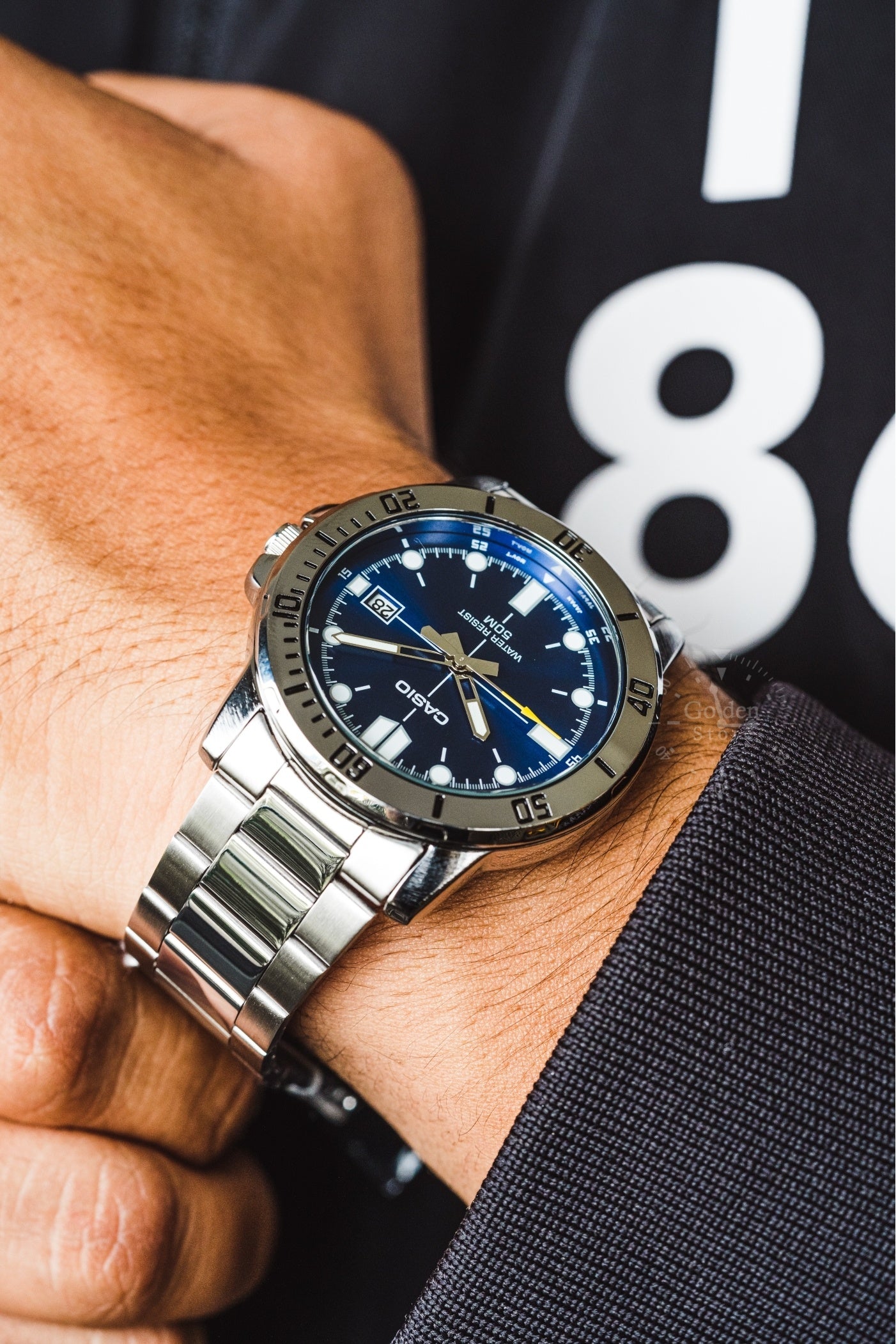 RELOJ PARA HOMBRE CASIO MTP-VD01D-2EVUDF -AZUL - Tiendas Casio TITEC