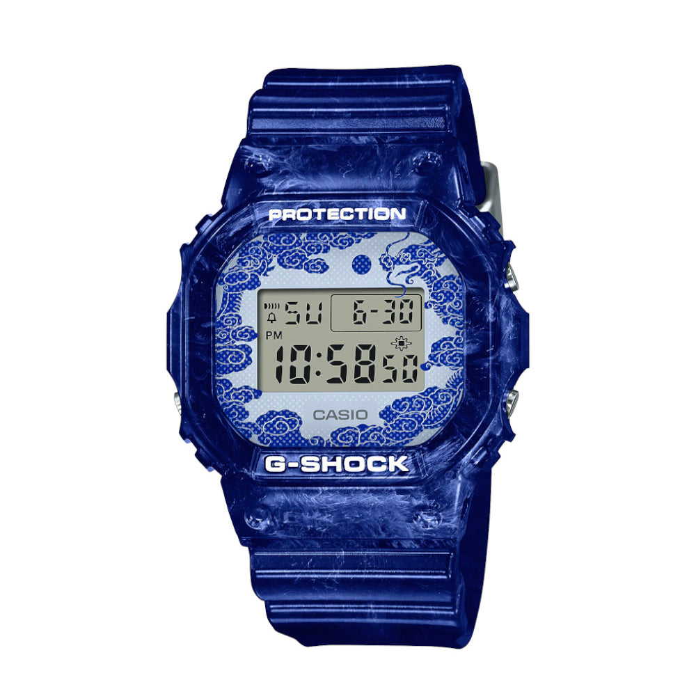RELOJ CASIO G-SHOCK DW-5600BWP-2DR- AZUL - Tiendas Casio TITEC