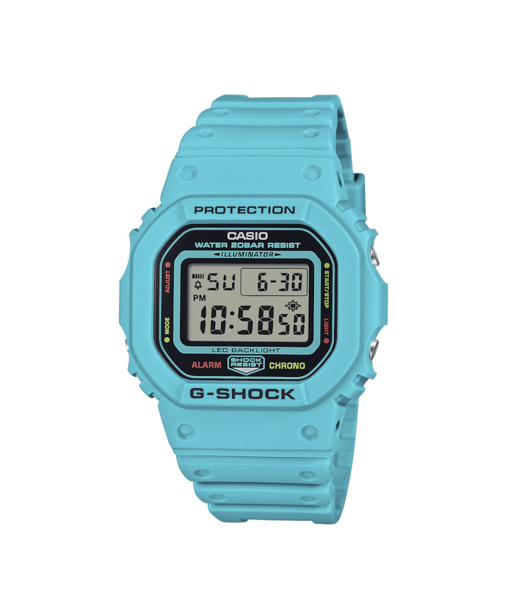 RELOJ CASIO G-SHOCK DW-5600EP-2DR- AZUL - Tiendas Casio TITEC