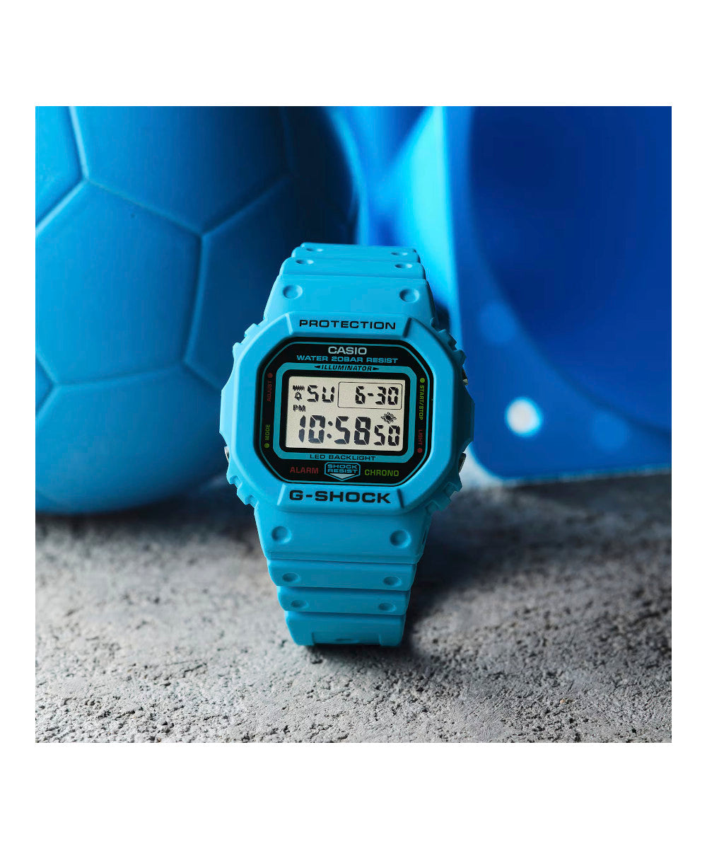RELOJ CASIO G-SHOCK DW-5600EP-2DR- AZUL - Tiendas Casio TITEC