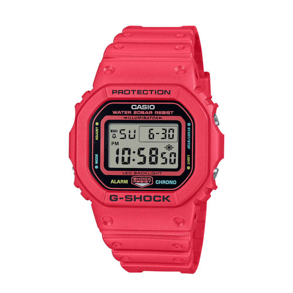 RELOJ CASIO G-SHOCK DW-5600EP-4DR- ROJO - Tiendas Casio TITEC
