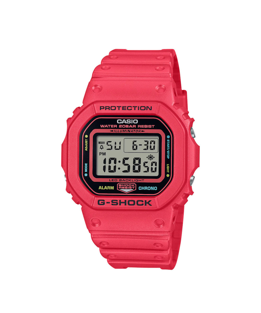 RELOJ CASIO G-SHOCK DW-5600EP-4DR- ROJO - Tiendas Casio TITEC