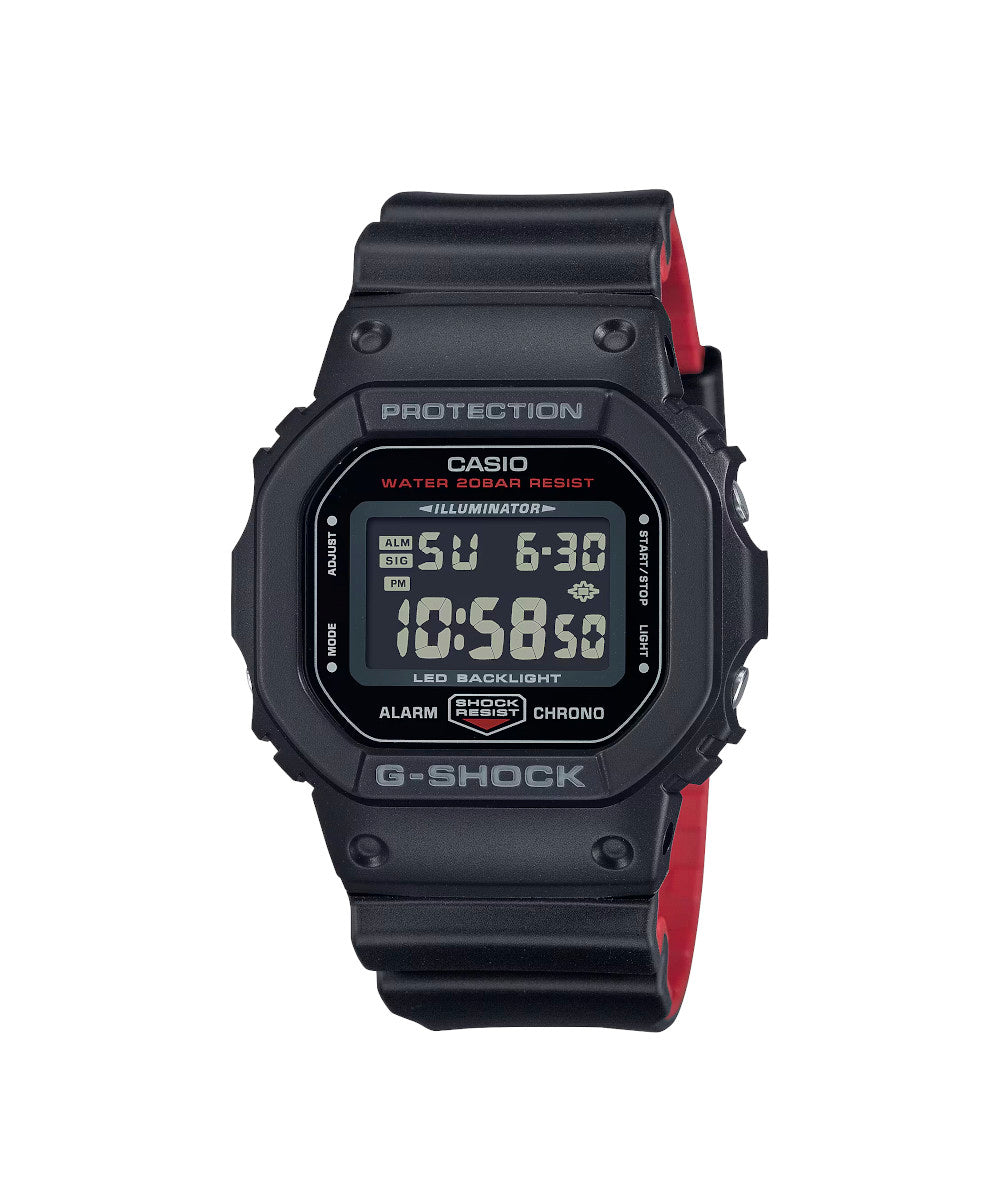 RELOJ CASIO G-SHOCK DW-5600UHR-1DR- NEGRO - Tiendas Casio TITEC