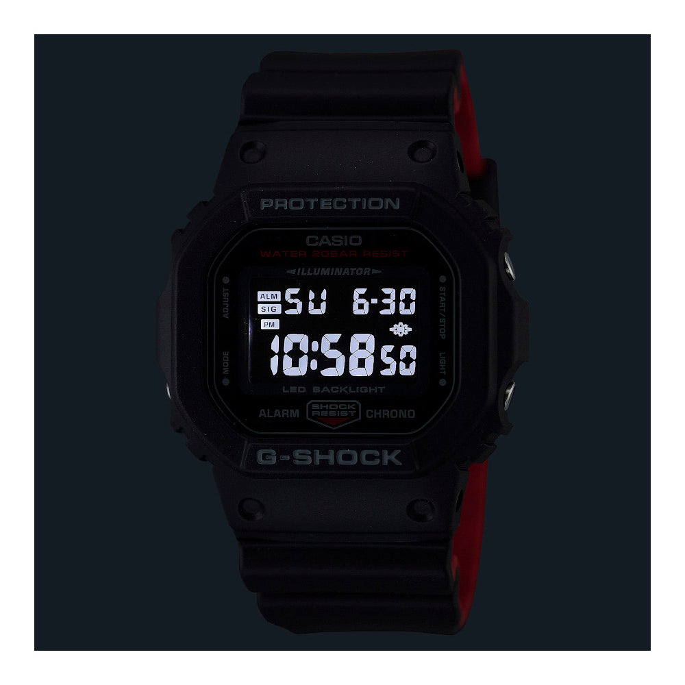 RELOJ CASIO G-SHOCK DW-5600UHR-1DR- NEGRO - Tiendas Casio TITEC