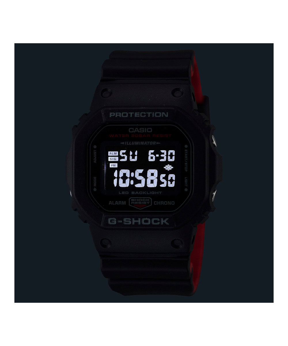 RELOJ CASIO G-SHOCK DW-5600UHR-1DR- NEGRO - Tiendas Casio TITEC