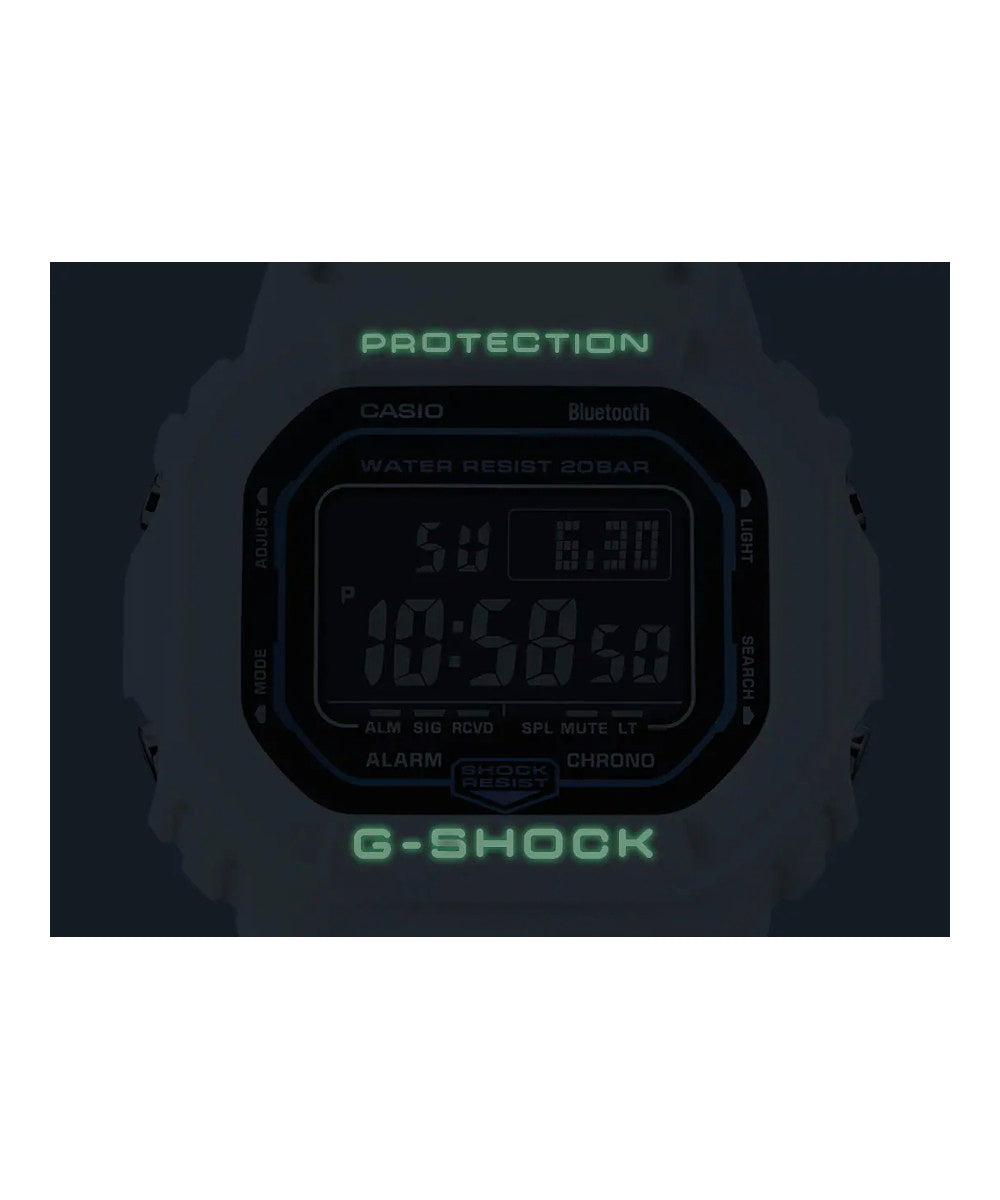 RELOJ CASIO G-SHOCK DW-B5600SF-7DR- BLANCO - Tiendas Casio TITEC