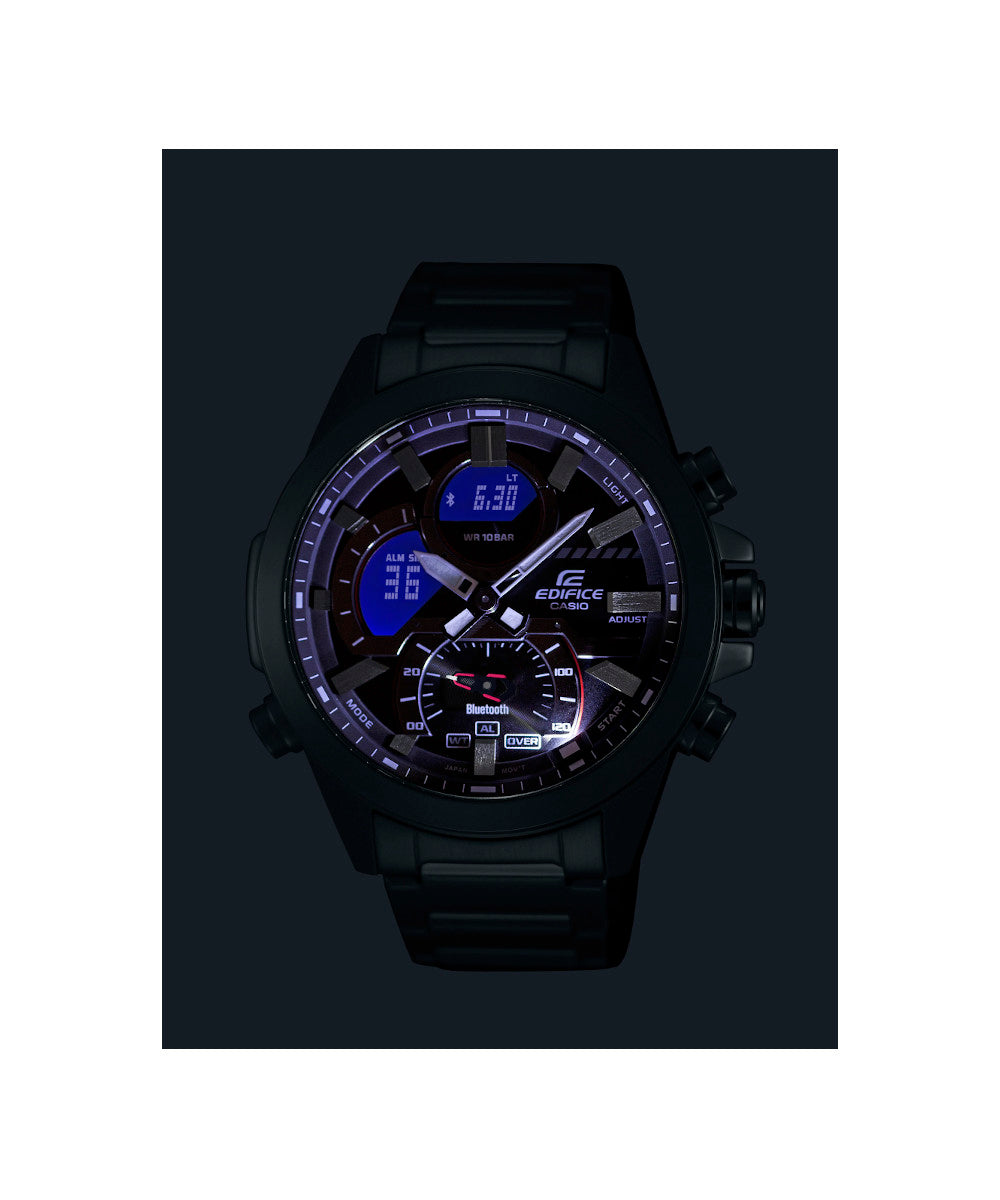 RELOJ PARA HOMBRE CASIO EDIFICE ECB-30P-1ADF -NEGRO - Tiendas Casio TITEC