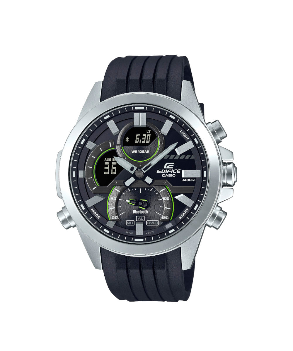 RELOJ PARA HOMBRE CASIO EDIFICE ECB-30P-1ADF -NEGRO - Tiendas Casio TITEC