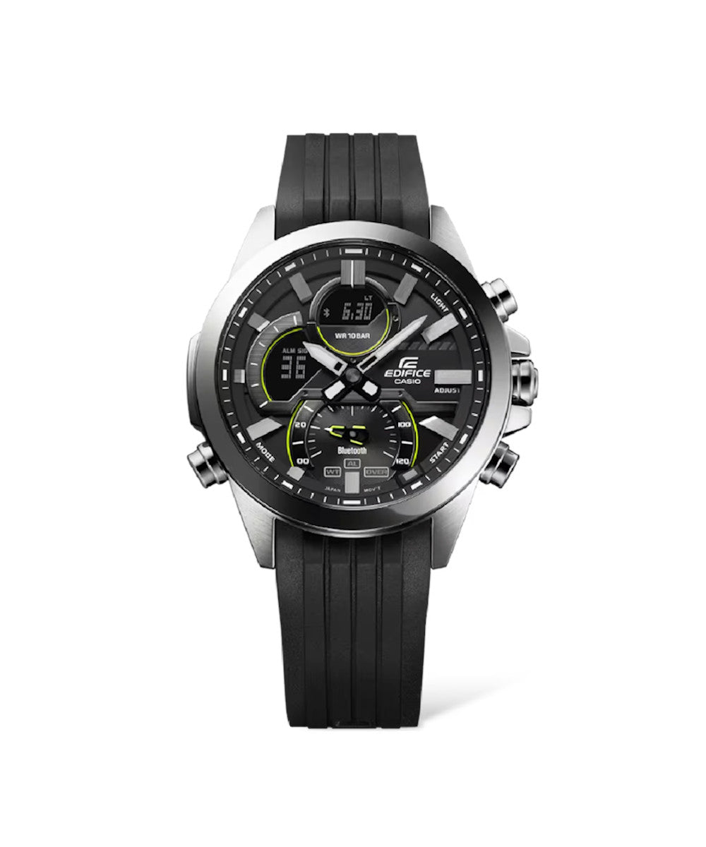 RELOJ PARA HOMBRE CASIO EDIFICE ECB-30P-1ADF -NEGRO - Tiendas Casio TITEC