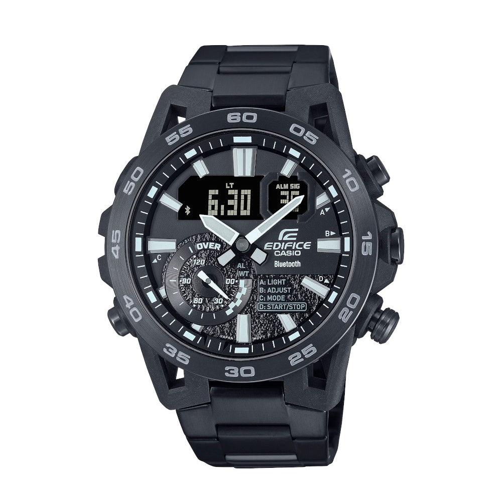 RELOJ PARA HOMBRE CASIO EDIFICE ECB-40BK-1ADF -NEGRO - Tiendas Casio TITEC