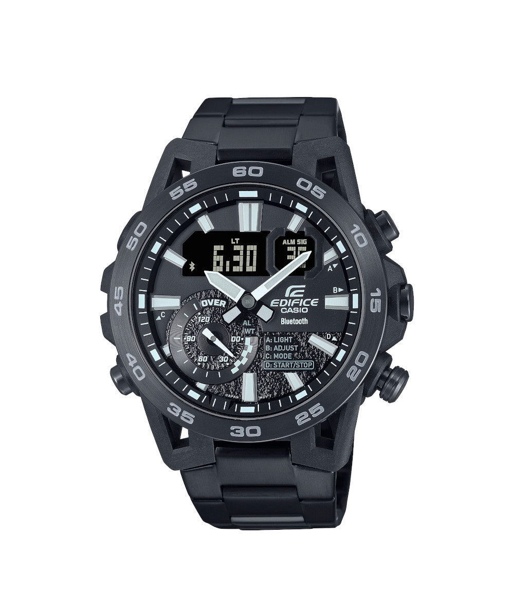 RELOJ PARA HOMBRE CASIO EDIFICE ECB-40BK-1ADF -NEGRO - Tiendas Casio TITEC