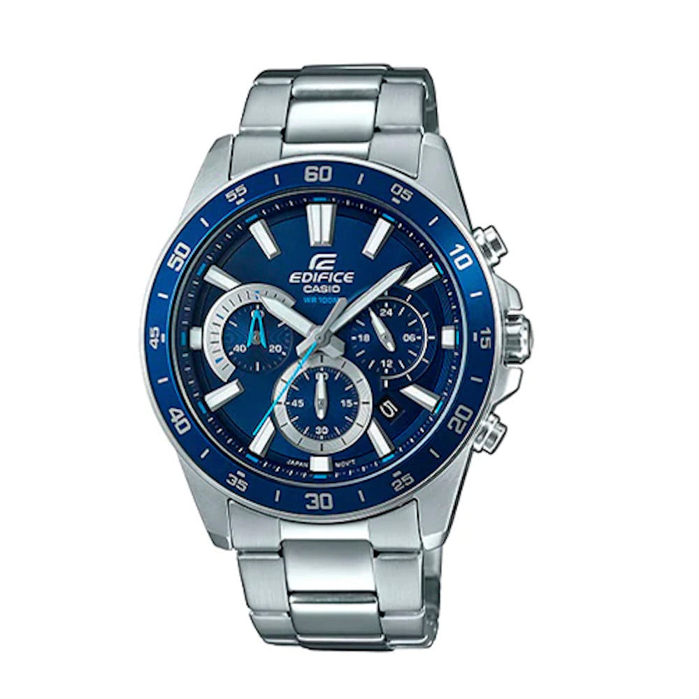 RELOJ PARA HOMBRE CASIO EDIFICE EFV-570D-2AVUDF -AZUL - Tiendas Casio TITEC